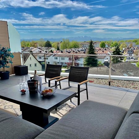 Penthouse-Appartement mit Alpenblick Friedrichshafen Extérieur photo