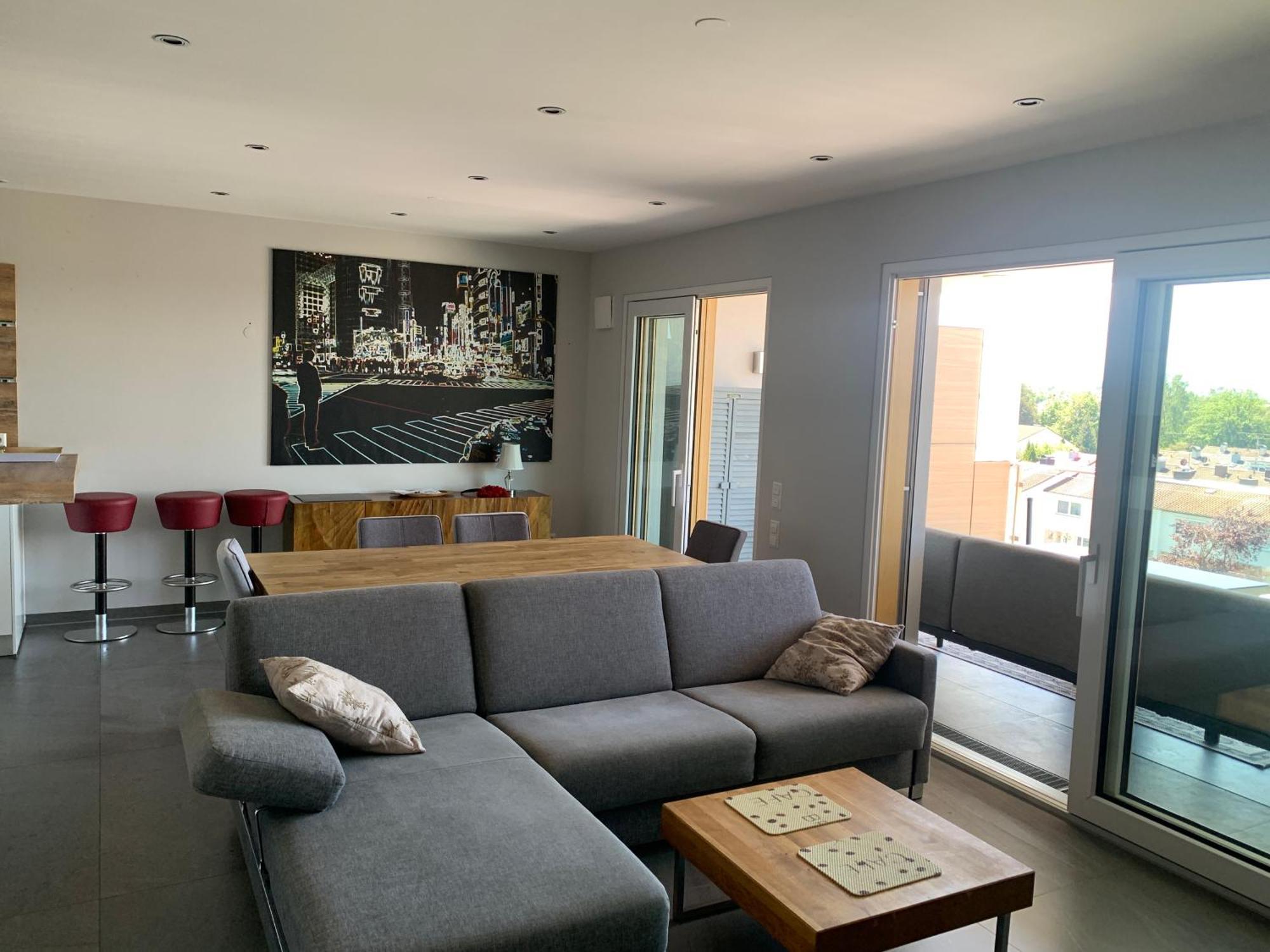 Penthouse-Appartement mit Alpenblick Friedrichshafen Extérieur photo
